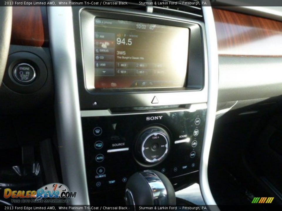 2013 Ford Edge Limited AWD White Platinum Tri-Coat / Charcoal Black Photo #14