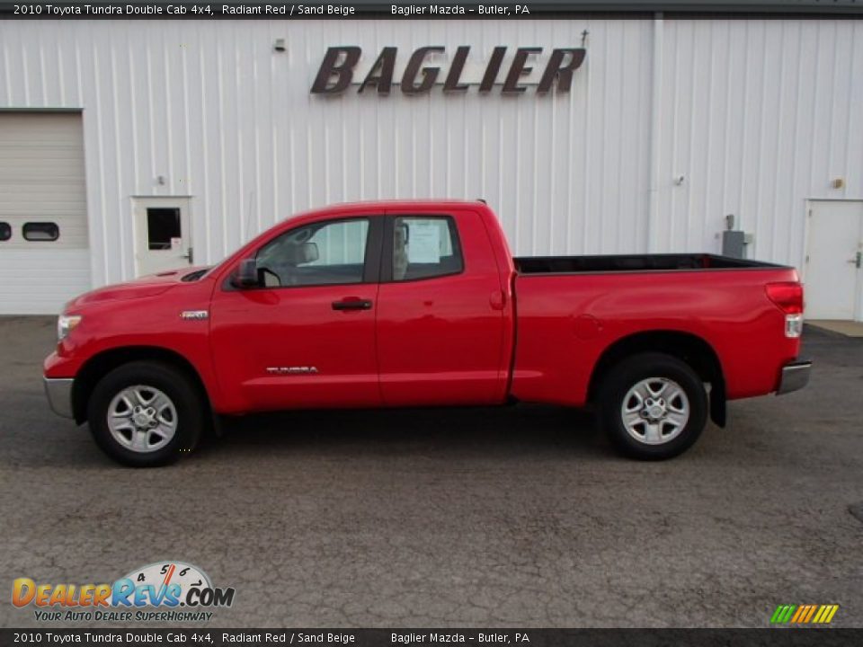 2010 Toyota Tundra Double Cab 4x4 Radiant Red / Sand Beige Photo #1