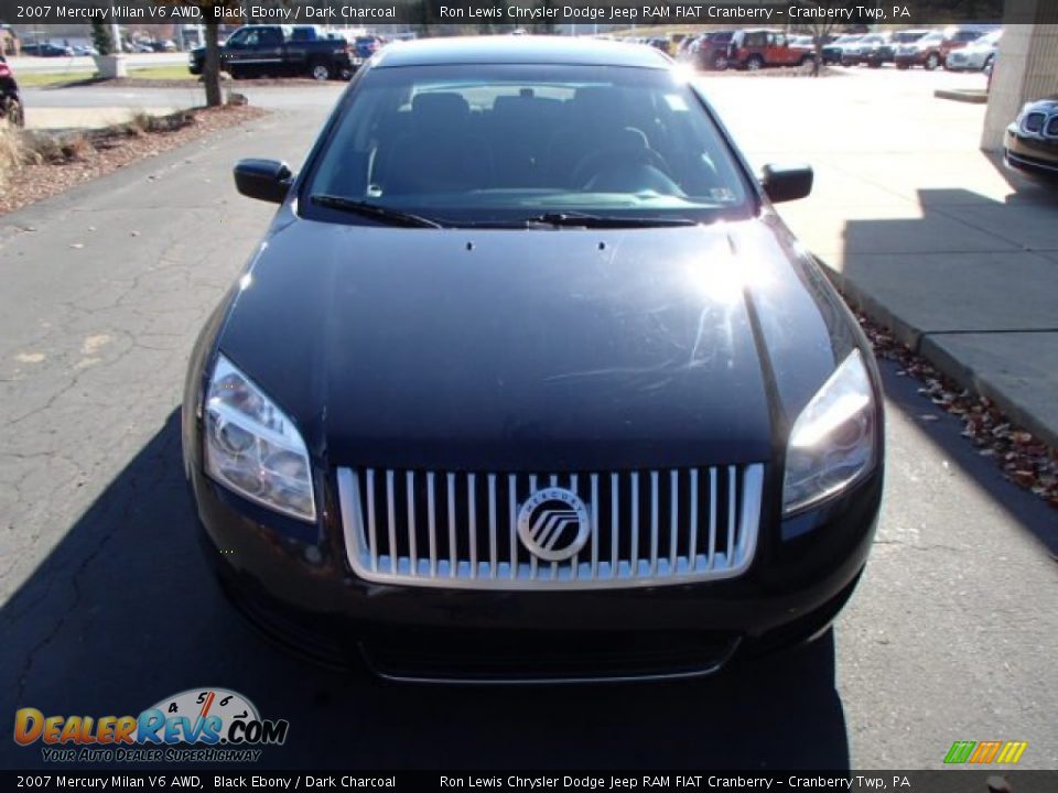 2007 Mercury Milan V6 AWD Black Ebony / Dark Charcoal Photo #3