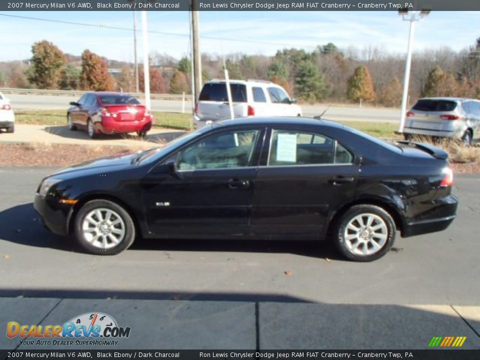 2007 Mercury Milan V6 AWD Black Ebony / Dark Charcoal Photo #5