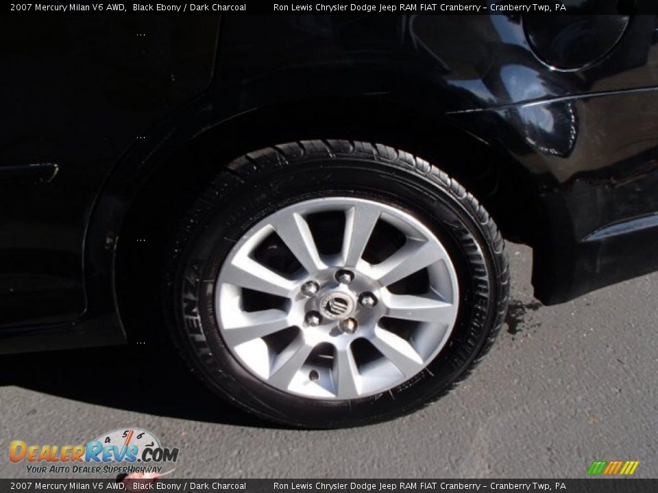 2007 Mercury Milan V6 AWD Black Ebony / Dark Charcoal Photo #9