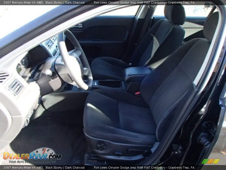 2007 Mercury Milan V6 AWD Black Ebony / Dark Charcoal Photo #10