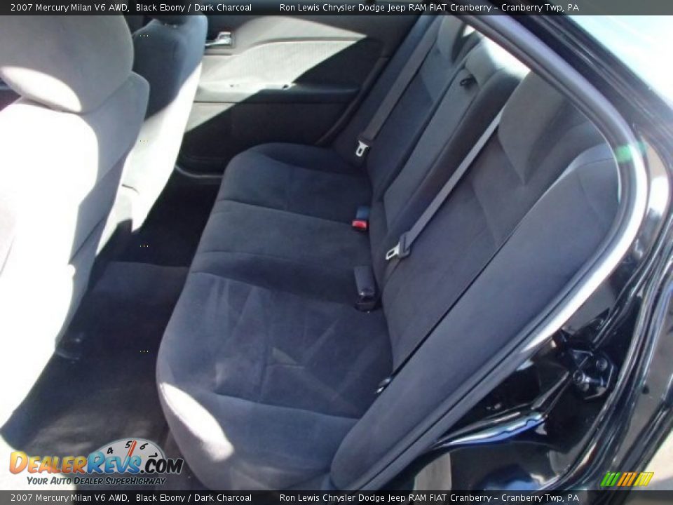 2007 Mercury Milan V6 AWD Black Ebony / Dark Charcoal Photo #12