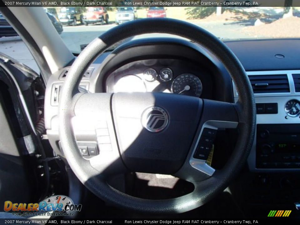 2007 Mercury Milan V6 AWD Black Ebony / Dark Charcoal Photo #18
