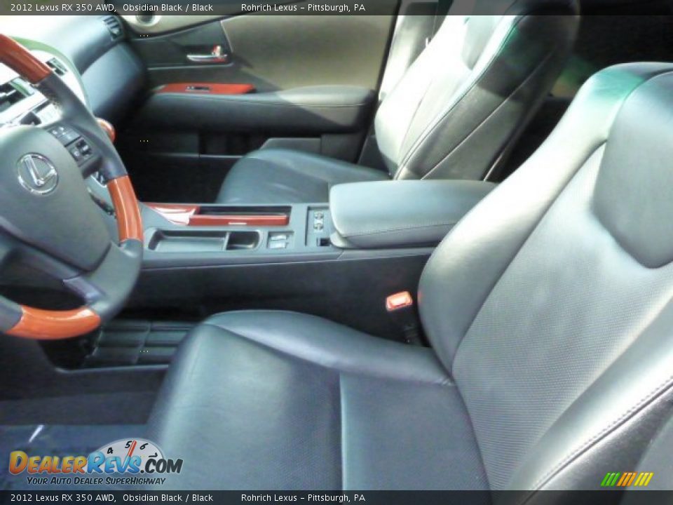 2012 Lexus RX 350 AWD Obsidian Black / Black Photo #4
