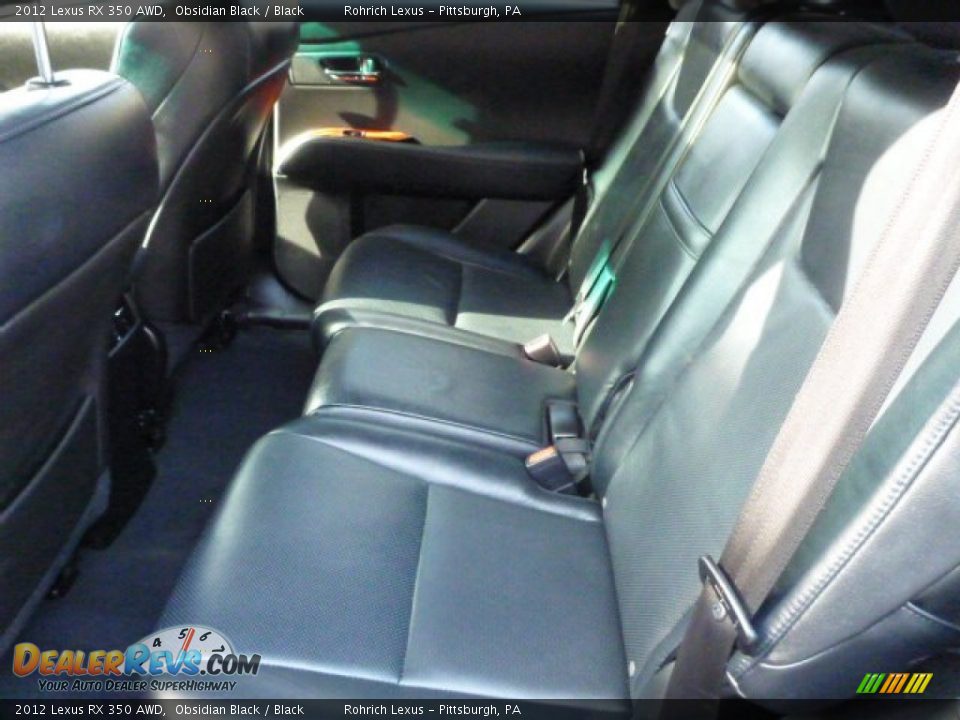 2012 Lexus RX 350 AWD Obsidian Black / Black Photo #5