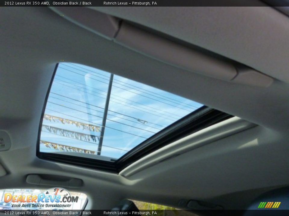 2012 Lexus RX 350 AWD Obsidian Black / Black Photo #7