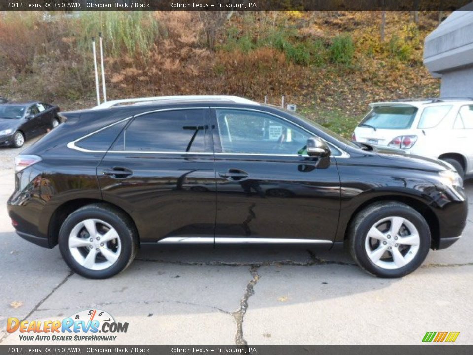 2012 Lexus RX 350 AWD Obsidian Black / Black Photo #11