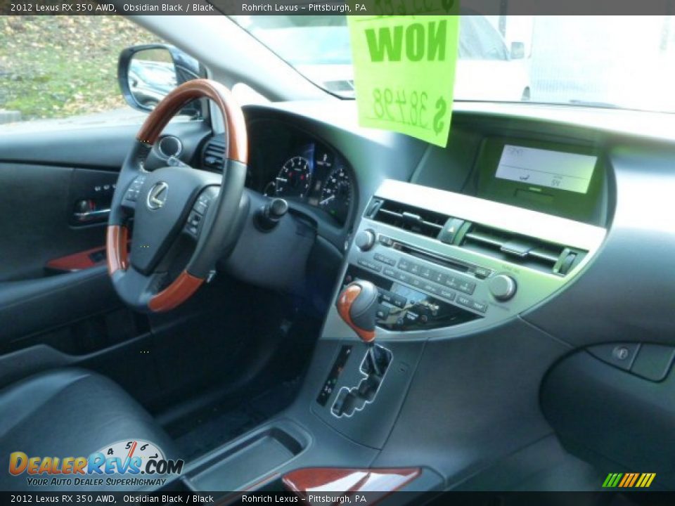 2012 Lexus RX 350 AWD Obsidian Black / Black Photo #13