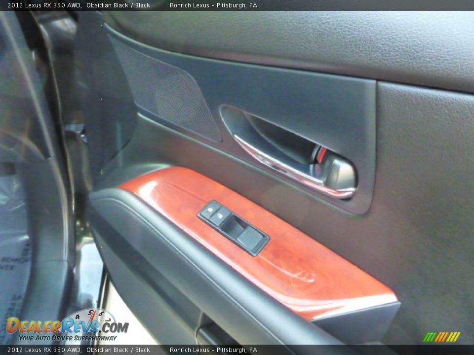 2012 Lexus RX 350 AWD Obsidian Black / Black Photo #14