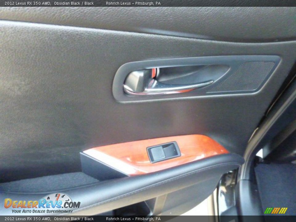 2012 Lexus RX 350 AWD Obsidian Black / Black Photo #15