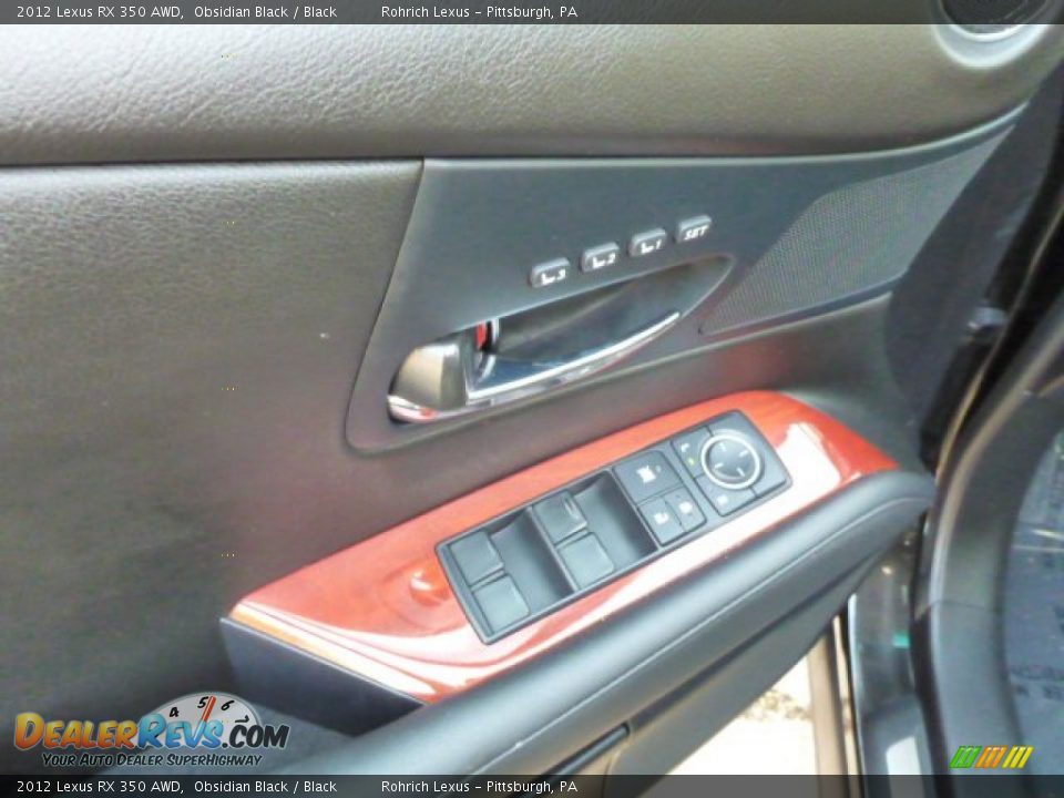 2012 Lexus RX 350 AWD Obsidian Black / Black Photo #16