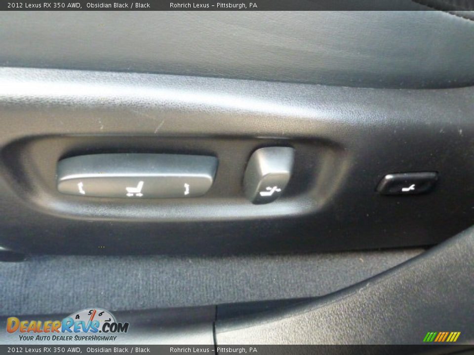 2012 Lexus RX 350 AWD Obsidian Black / Black Photo #17