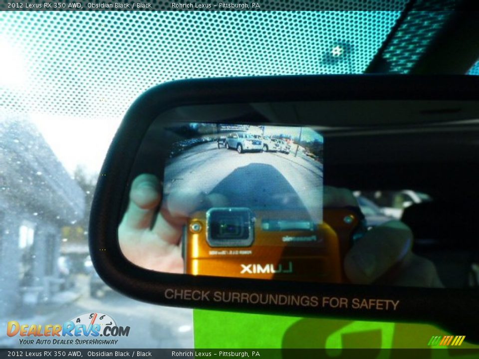 2012 Lexus RX 350 AWD Obsidian Black / Black Photo #18