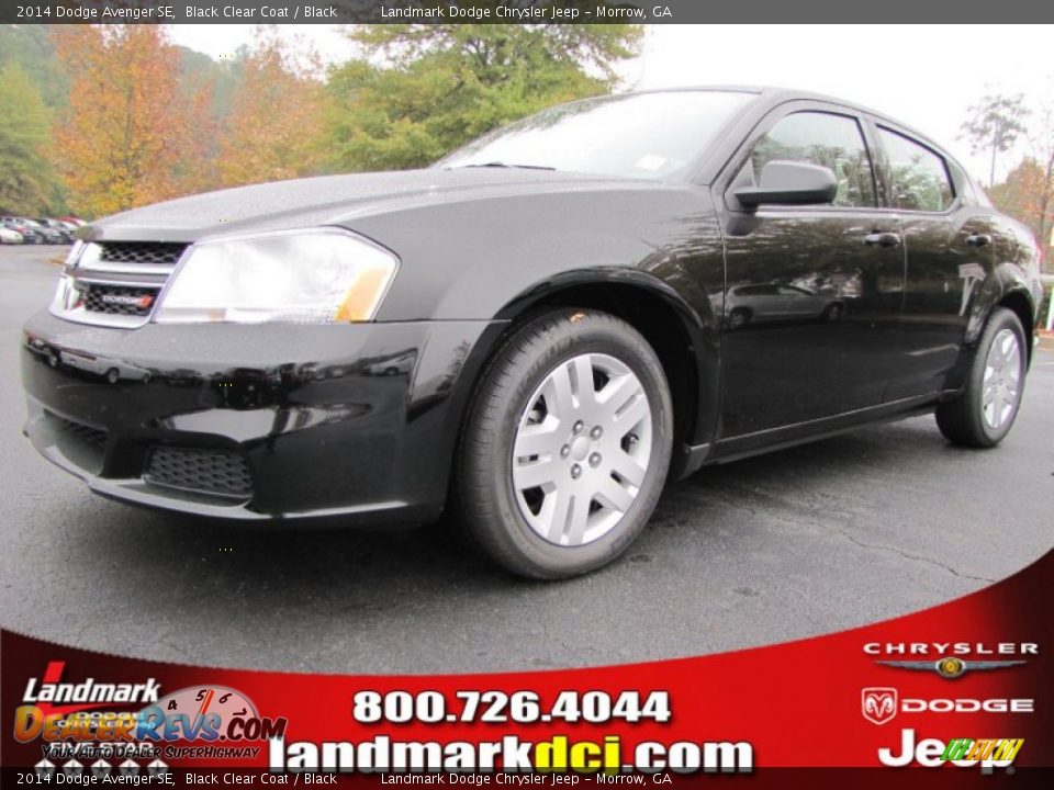 2014 Dodge Avenger SE Black Clear Coat / Black Photo #1
