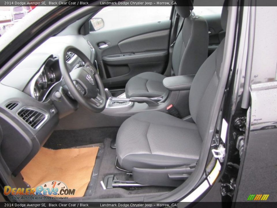 2014 Dodge Avenger SE Black Clear Coat / Black Photo #6