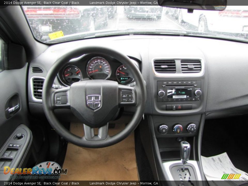 2014 Dodge Avenger SE Black Clear Coat / Black Photo #8