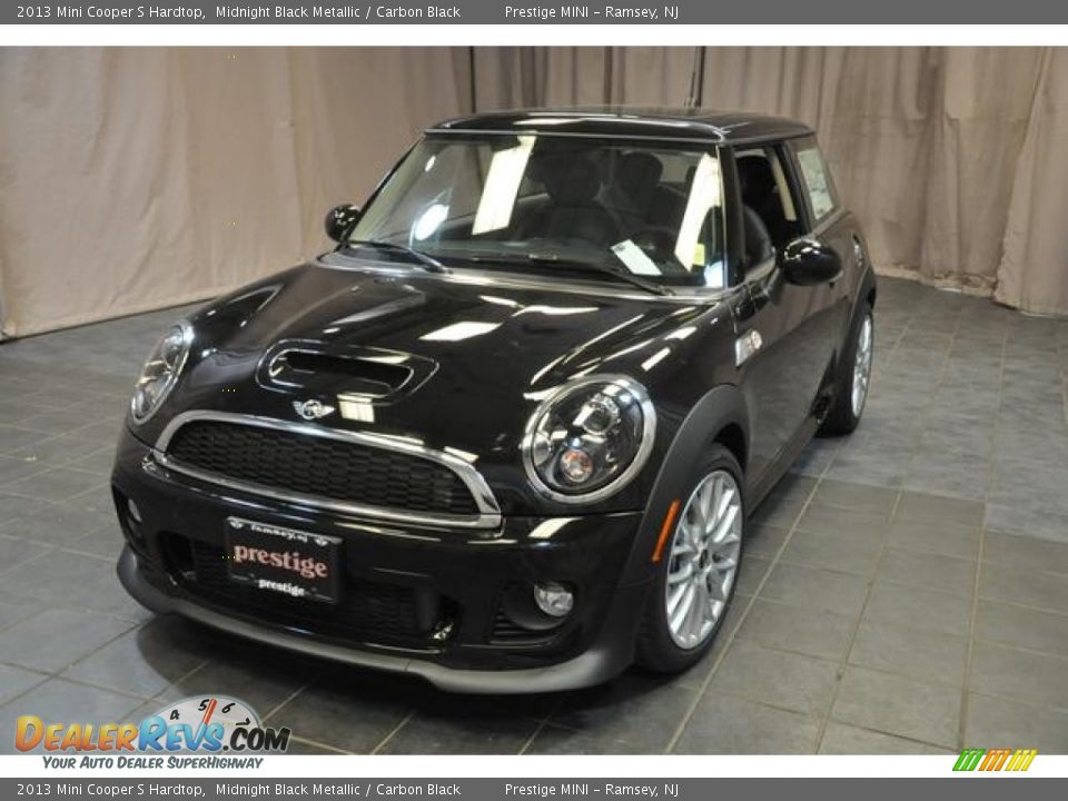 2013 Mini Cooper S Hardtop Midnight Black Metallic / Carbon Black Photo #1