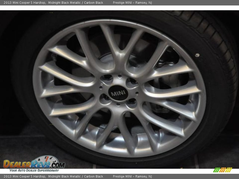 2013 Mini Cooper S Hardtop Midnight Black Metallic / Carbon Black Photo #6