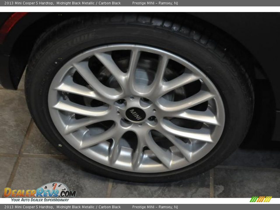 2013 Mini Cooper S Hardtop Midnight Black Metallic / Carbon Black Photo #8