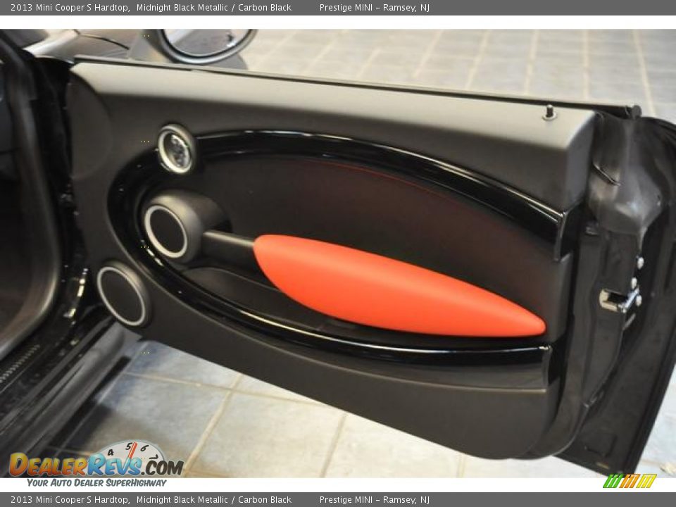 2013 Mini Cooper S Hardtop Midnight Black Metallic / Carbon Black Photo #9