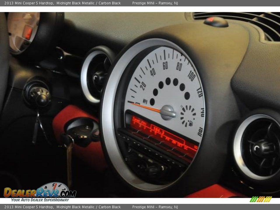 2013 Mini Cooper S Hardtop Midnight Black Metallic / Carbon Black Photo #10