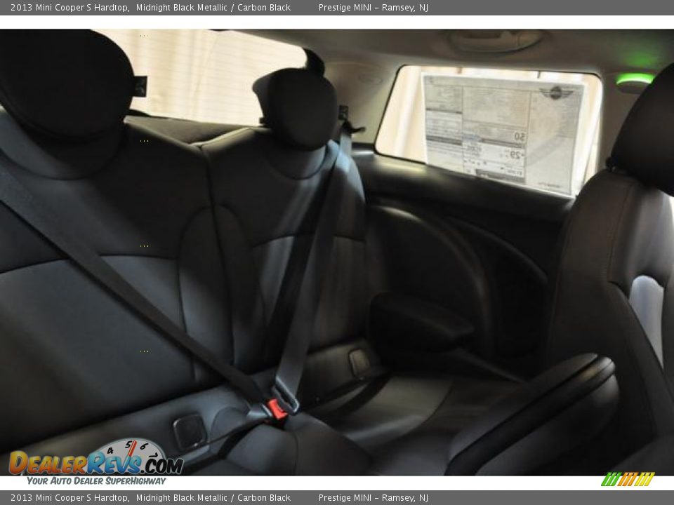 2013 Mini Cooper S Hardtop Midnight Black Metallic / Carbon Black Photo #12