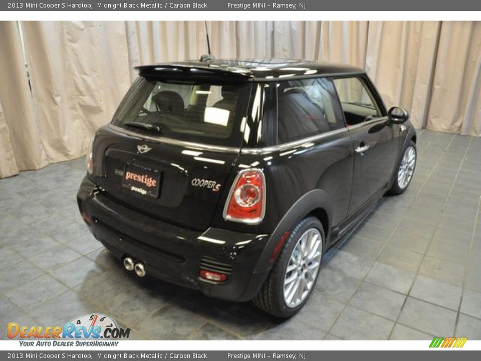2013 Mini Cooper S Hardtop Midnight Black Metallic / Carbon Black Photo #13