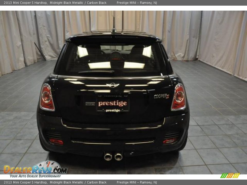 2013 Mini Cooper S Hardtop Midnight Black Metallic / Carbon Black Photo #18