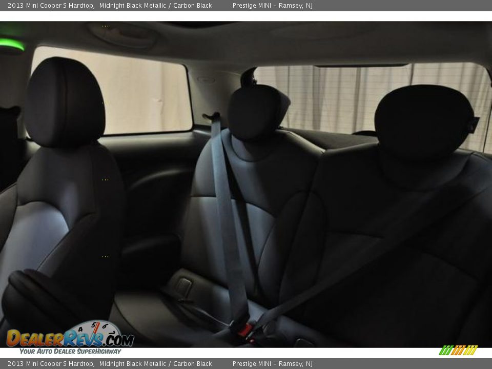 2013 Mini Cooper S Hardtop Midnight Black Metallic / Carbon Black Photo #26