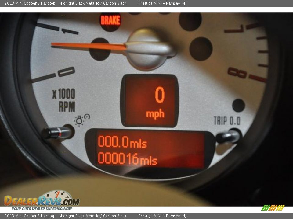 2013 Mini Cooper S Hardtop Midnight Black Metallic / Carbon Black Photo #28