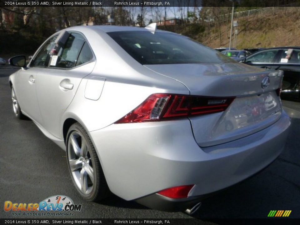 2014 Lexus IS 350 AWD Silver Lining Metallic / Black Photo #2