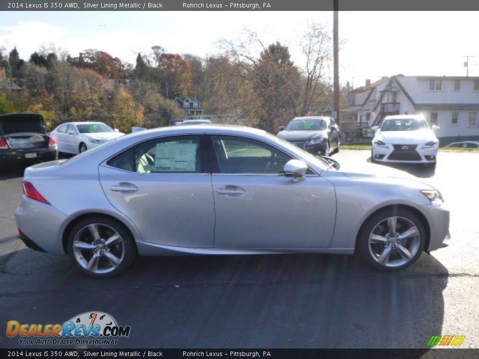 2014 Lexus IS 350 AWD Silver Lining Metallic / Black Photo #4