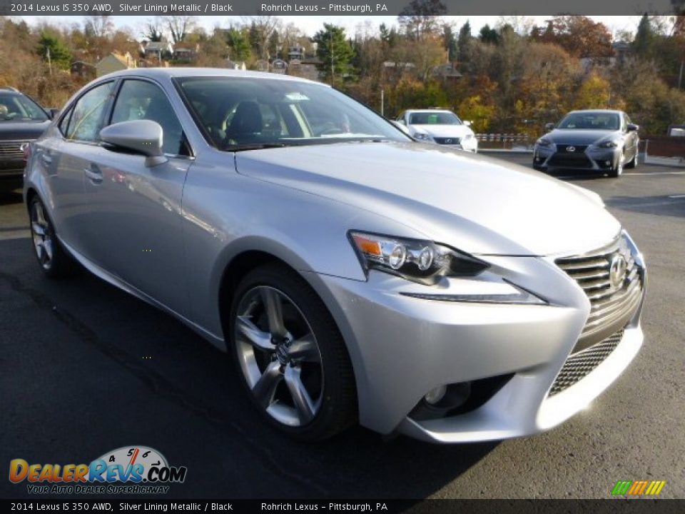 2014 Lexus IS 350 AWD Silver Lining Metallic / Black Photo #5