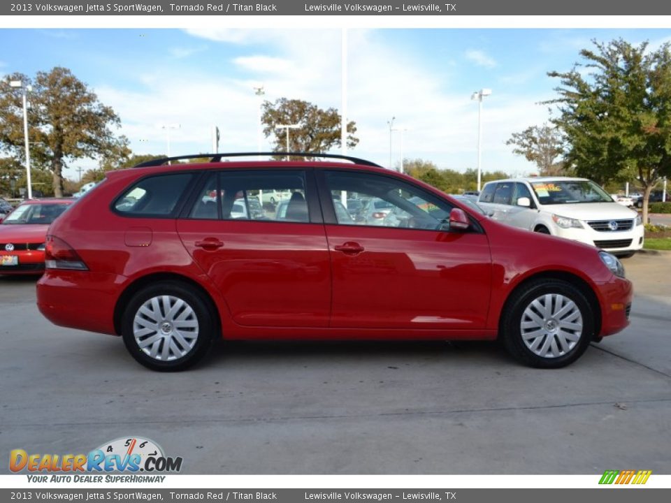 Tornado Red 2013 Volkswagen Jetta S SportWagen Photo #6