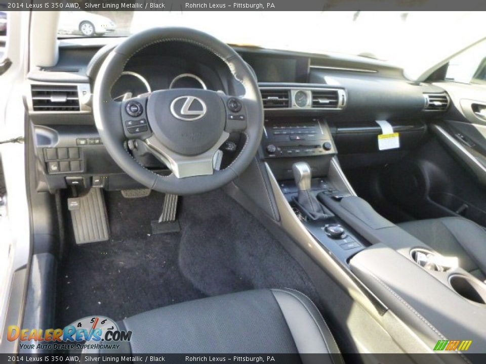 Black Interior - 2014 Lexus IS 350 AWD Photo #11