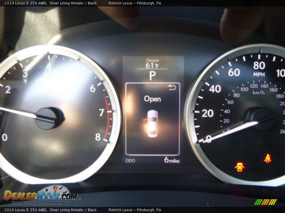 2014 Lexus IS 350 AWD Silver Lining Metallic / Black Photo #18