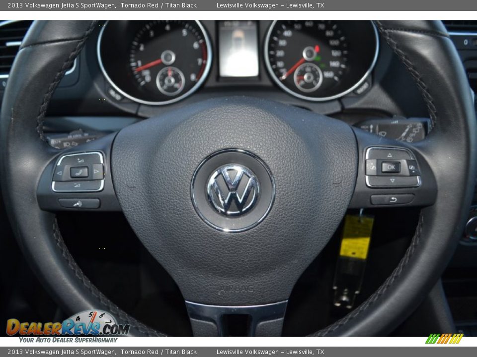 2013 Volkswagen Jetta S SportWagen Tornado Red / Titan Black Photo #16