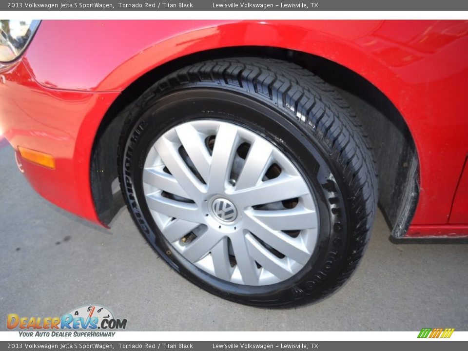 2013 Volkswagen Jetta S SportWagen Tornado Red / Titan Black Photo #21