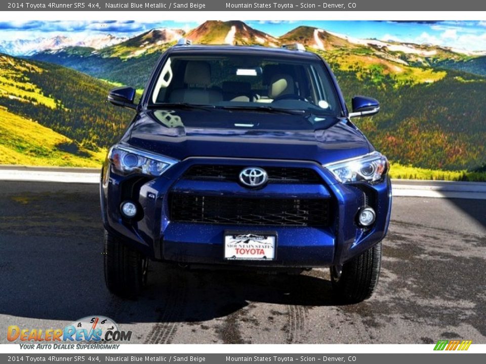 2014 Toyota 4Runner SR5 4x4 Nautical Blue Metallic / Sand Beige Photo #2