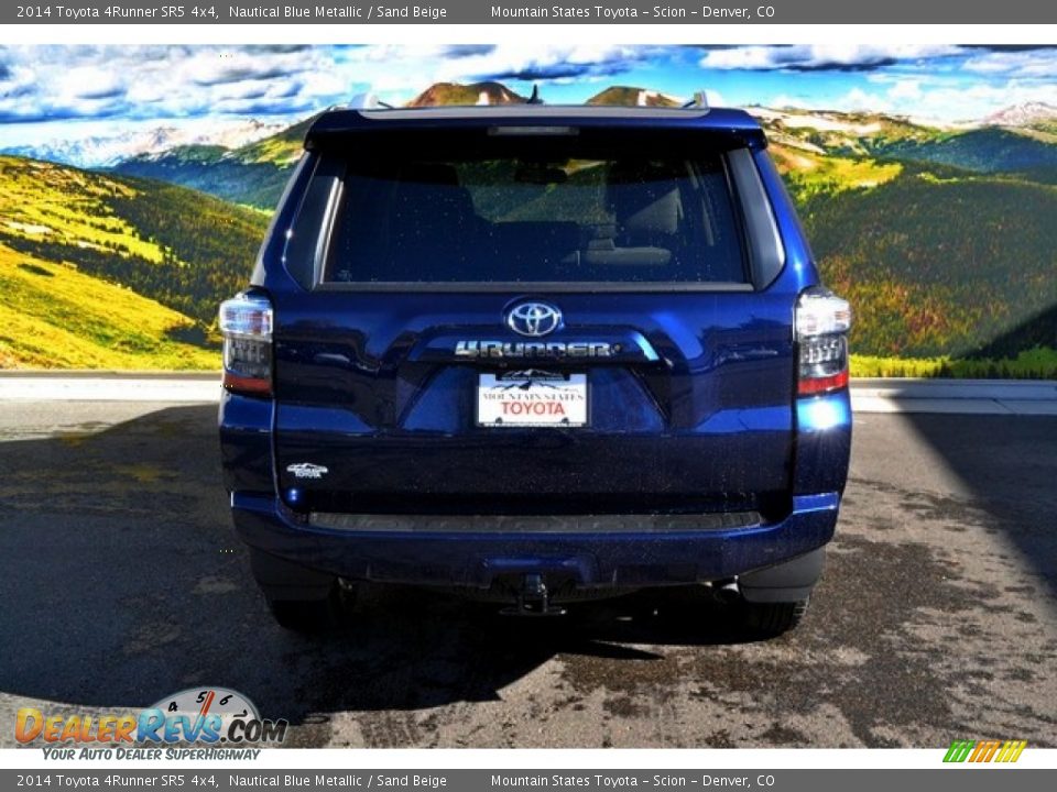 2014 Toyota 4Runner SR5 4x4 Nautical Blue Metallic / Sand Beige Photo #4
