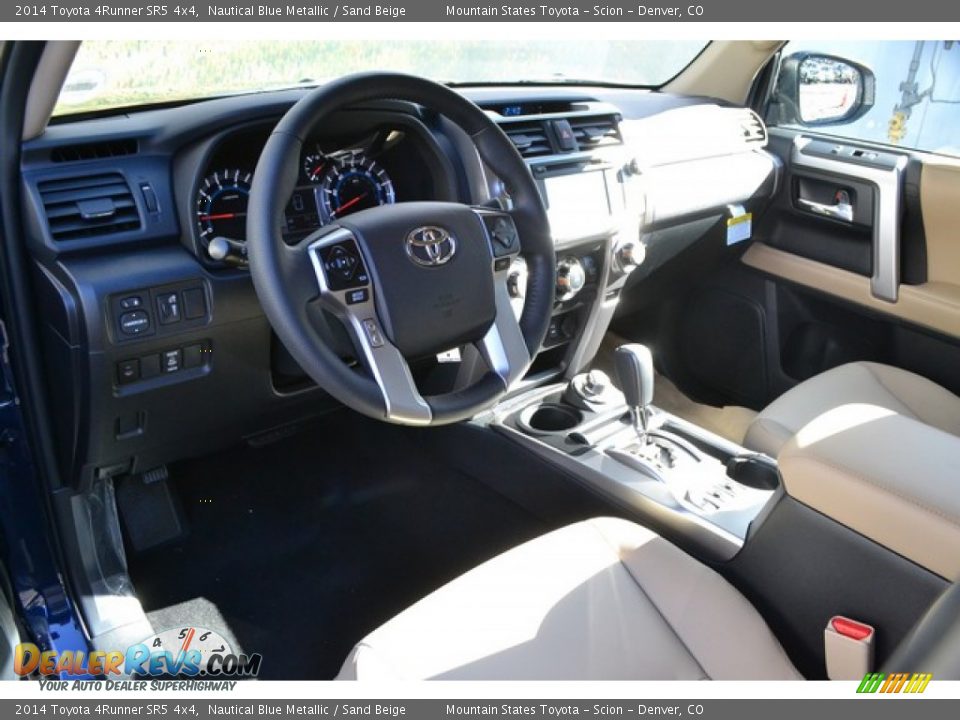 2014 Toyota 4Runner SR5 4x4 Nautical Blue Metallic / Sand Beige Photo #5
