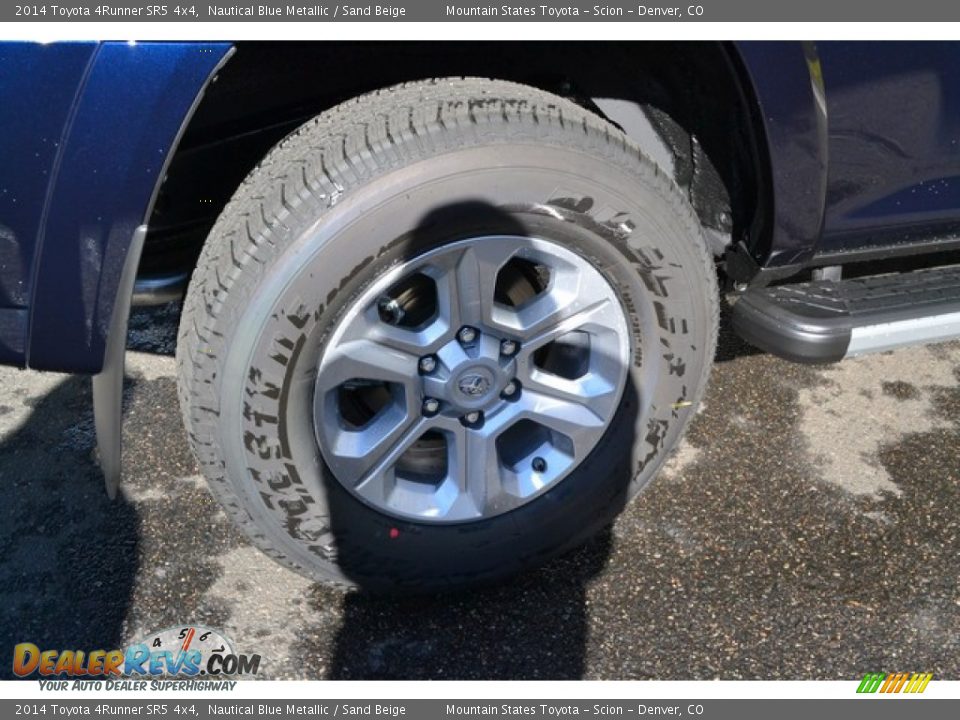 2014 Toyota 4Runner SR5 4x4 Nautical Blue Metallic / Sand Beige Photo #9