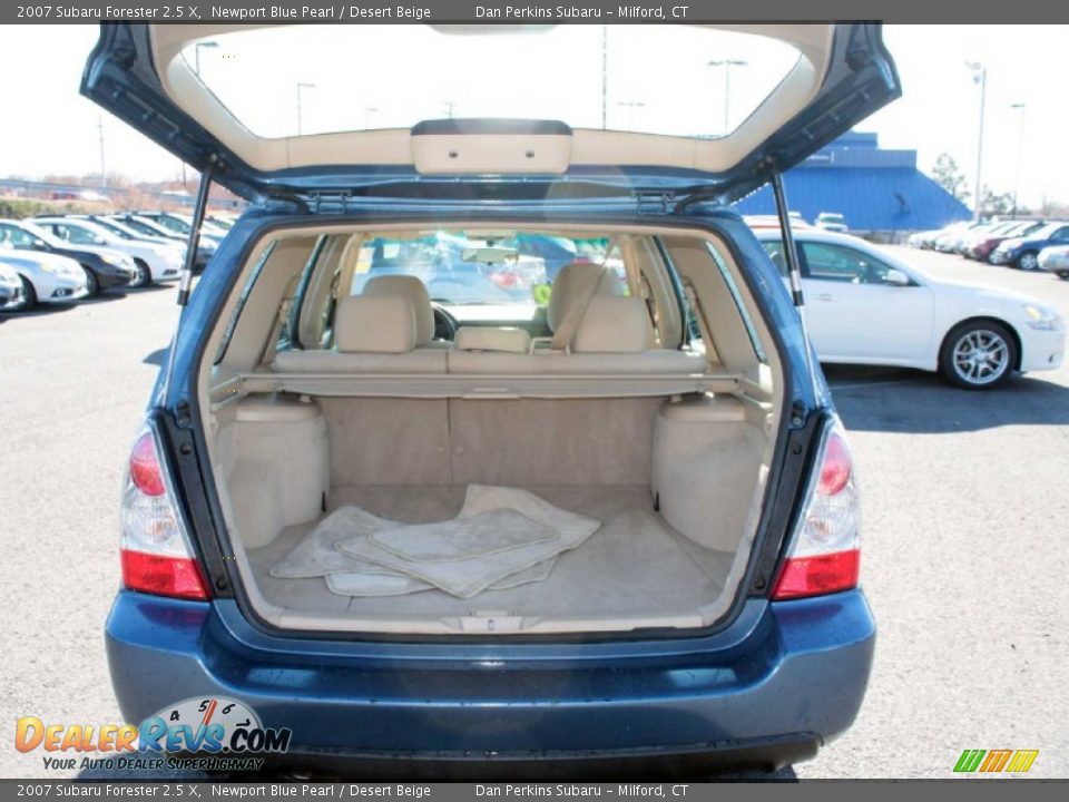 2007 Subaru Forester 2.5 X Newport Blue Pearl / Desert Beige Photo #8
