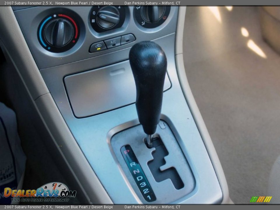 2007 Subaru Forester 2.5 X Newport Blue Pearl / Desert Beige Photo #13