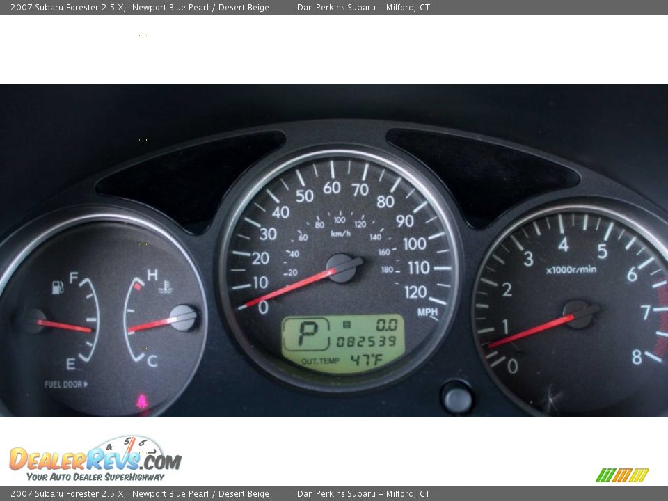 2007 Subaru Forester 2.5 X Newport Blue Pearl / Desert Beige Photo #15