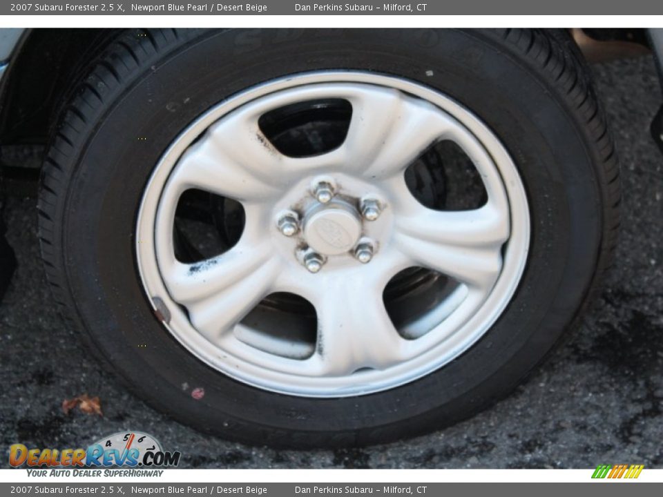 2007 Subaru Forester 2.5 X Newport Blue Pearl / Desert Beige Photo #20