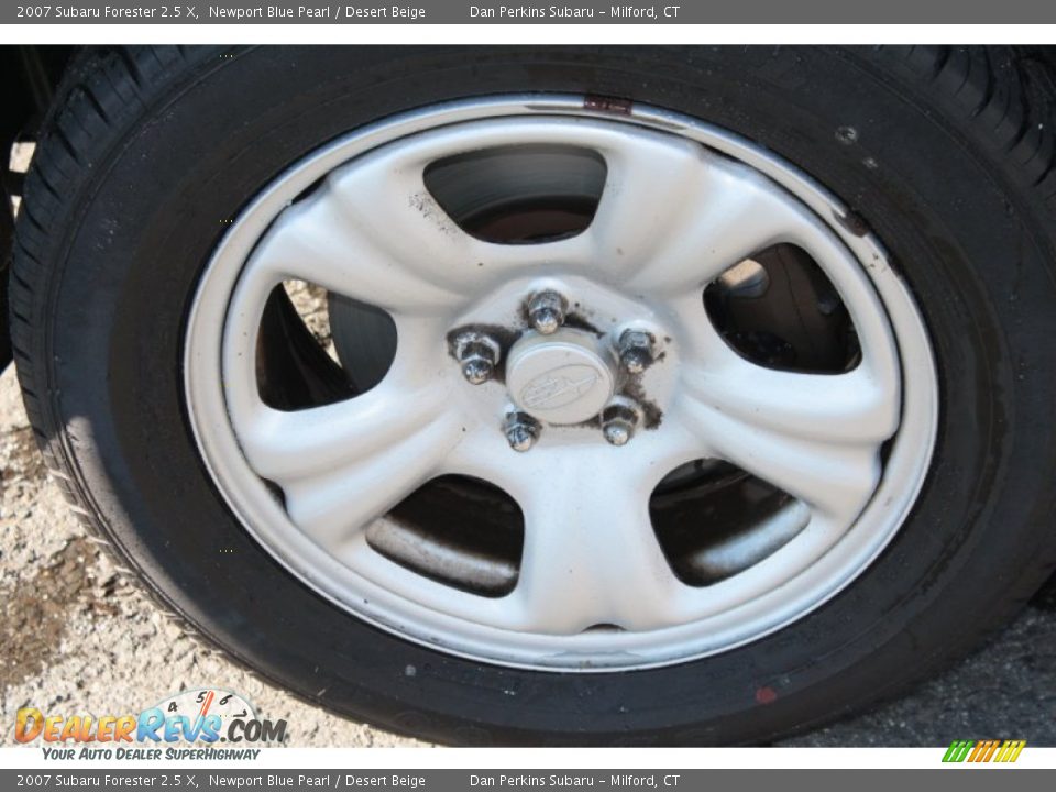 2007 Subaru Forester 2.5 X Newport Blue Pearl / Desert Beige Photo #21
