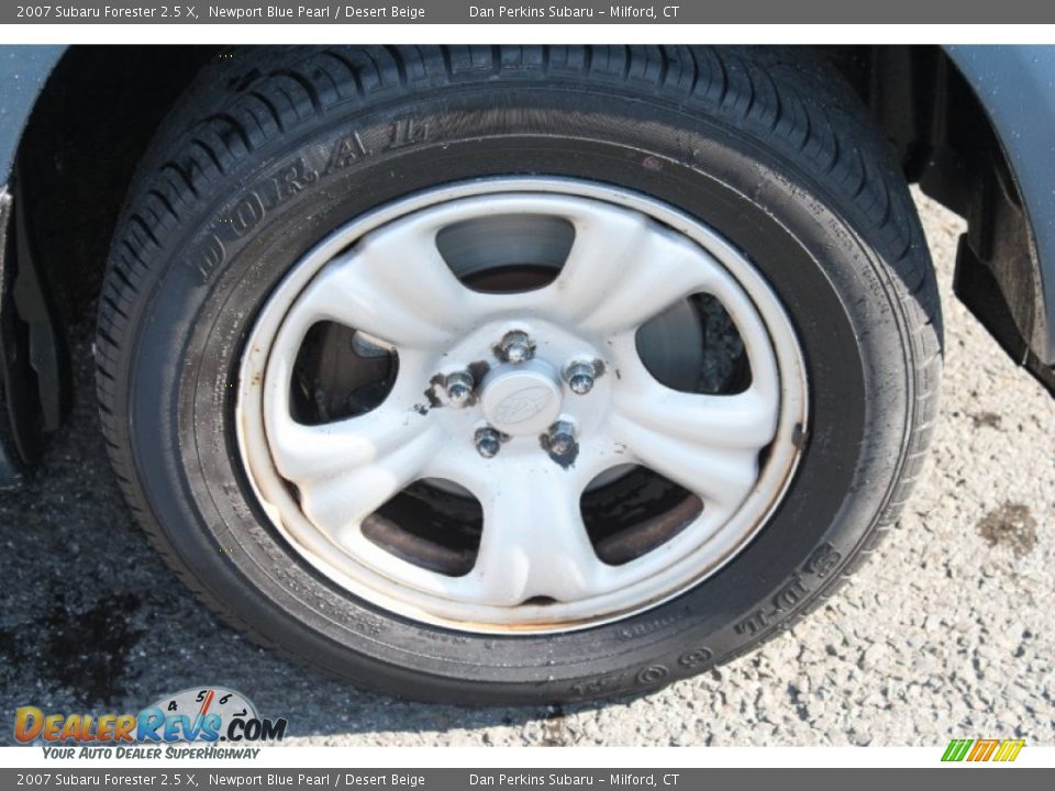 2007 Subaru Forester 2.5 X Newport Blue Pearl / Desert Beige Photo #22