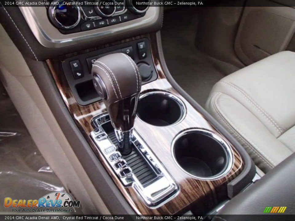 2014 GMC Acadia Denali AWD Crystal Red Tintcoat / Cocoa Dune Photo #17